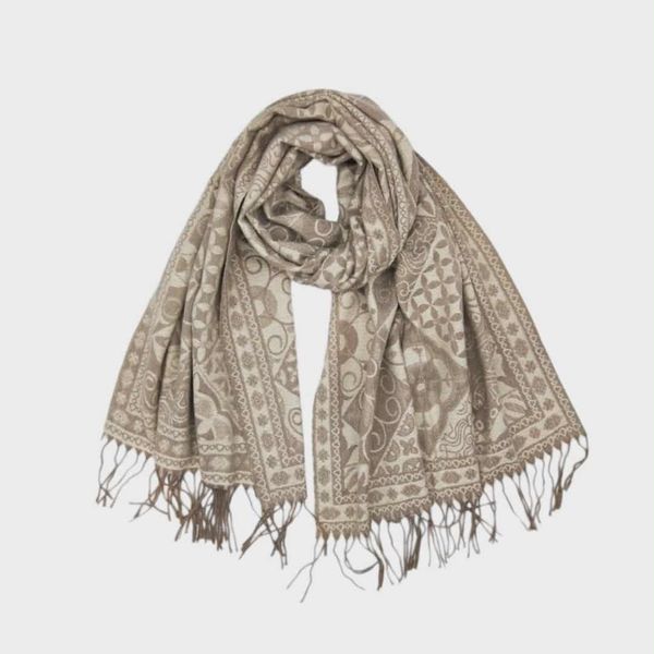 Hovedbilde SKJERF ULLMIX MEDALJONGER - TAUPE MIX