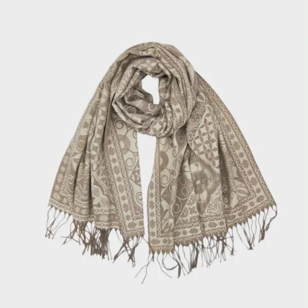 Hovedbilde SKJERF ULLMIX MEDALJONGER - TAUPE MIX