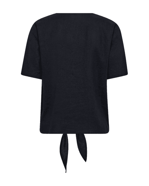 Hovedbilde LAVA LIN/VISCOSE BLUSE M/KNYTING - NAVY
