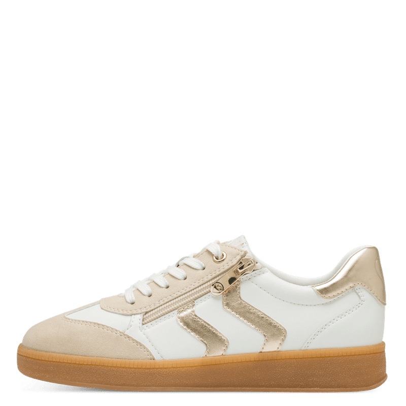 SNEAKERS - HVIT / SAND