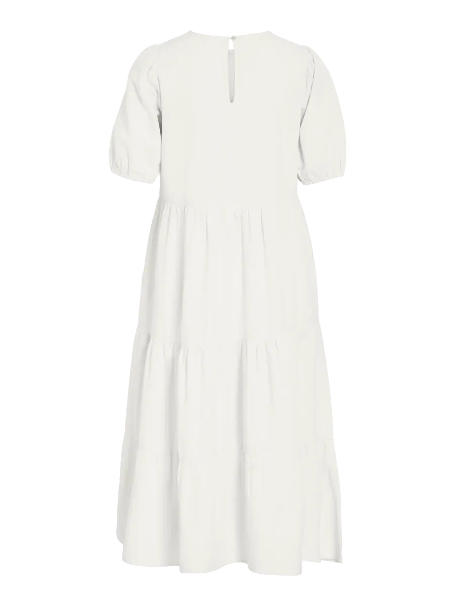 PRISILLA KJOLE LANG - HVIT