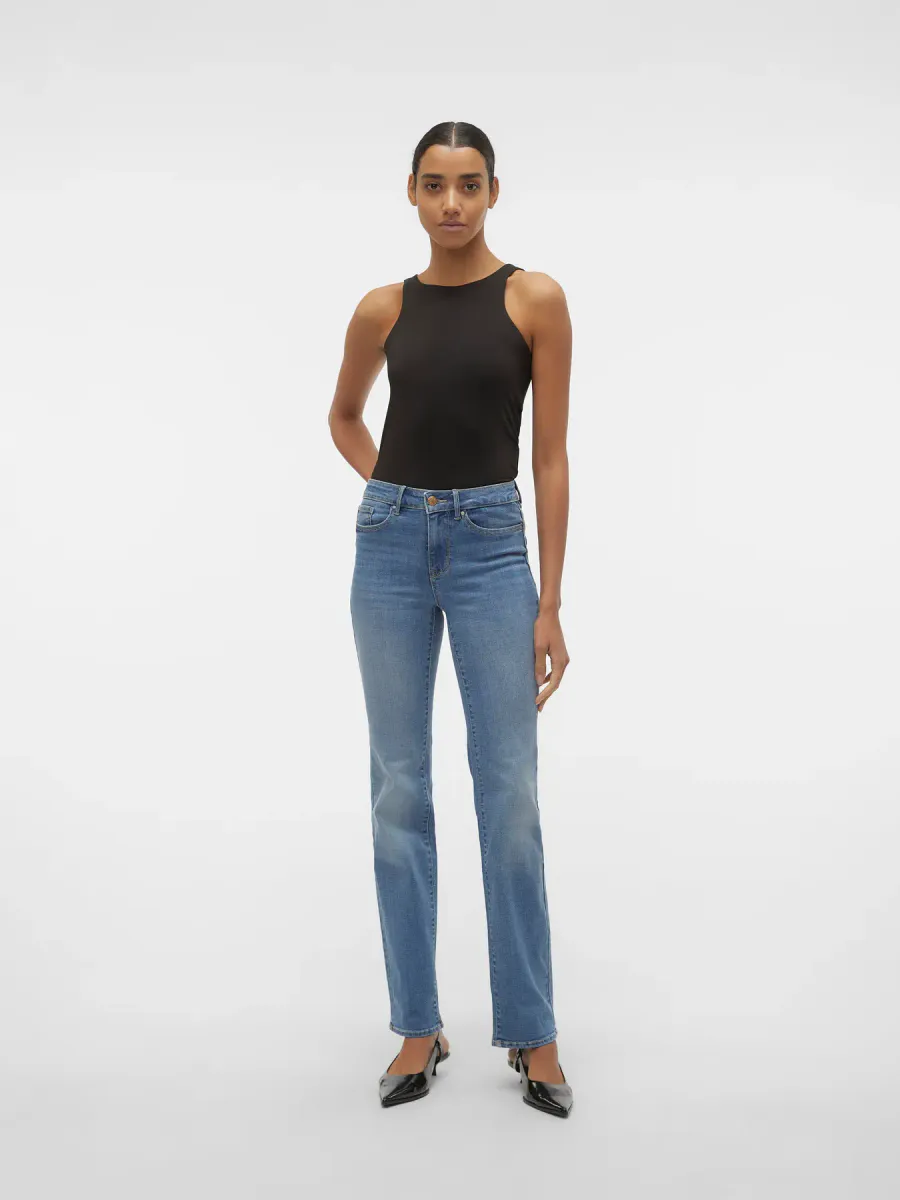 FLASH STRAIGHT JEANS 30 BEINLENGDE - MEDIUM VASK