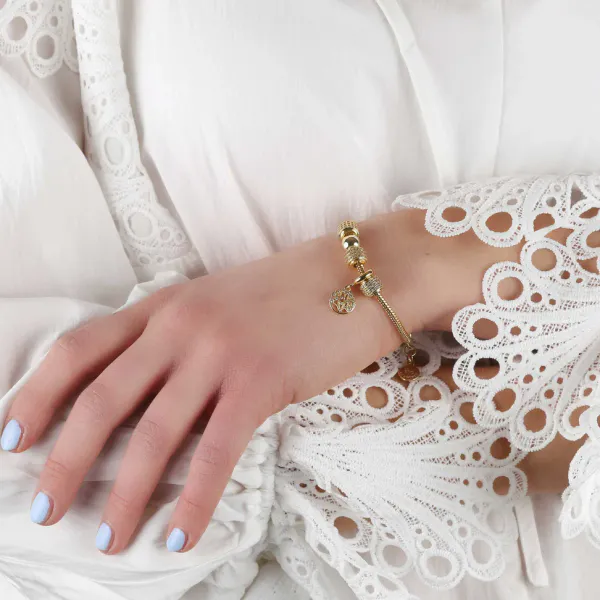 Bilde av SNÖ OF SWEDEN - CICCE ARMBÅND COIN ANHENG M/BLING ...