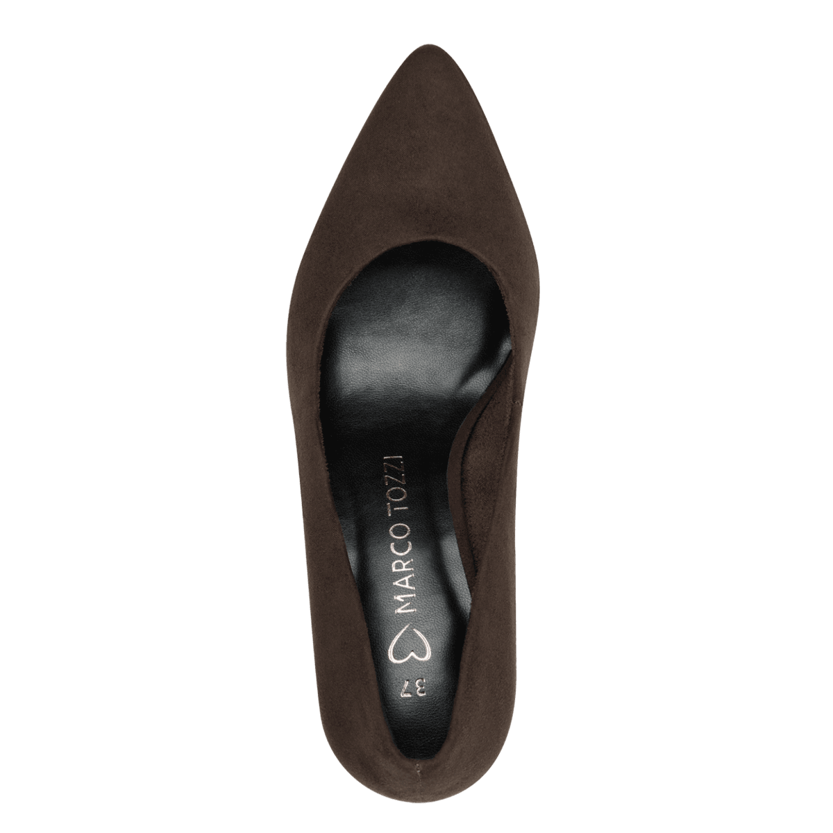 PUMPS M/SNERTEN HÆL - BRUN