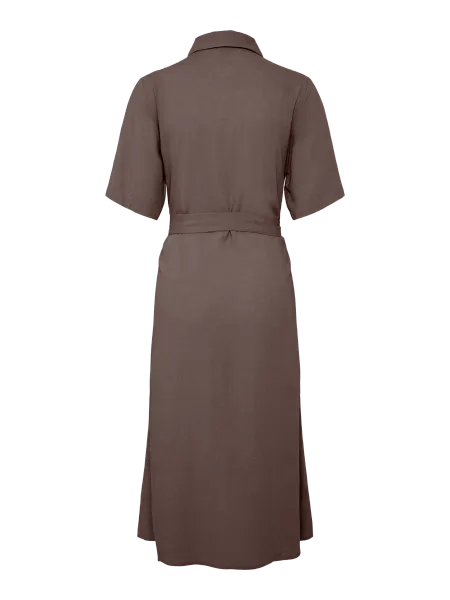 Hovedbilde PIA LIN/VISCOSE KJOLE - BRUN