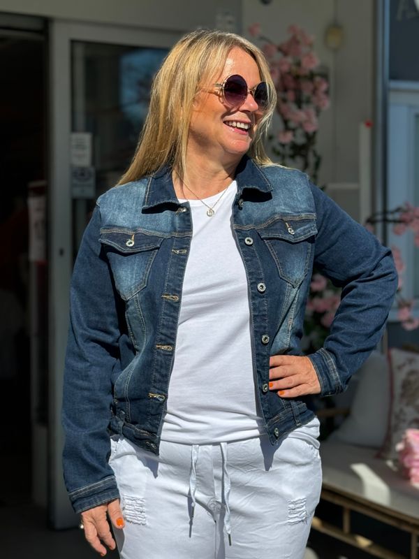 SANNY JEANS JAKKE - BLUE USED 