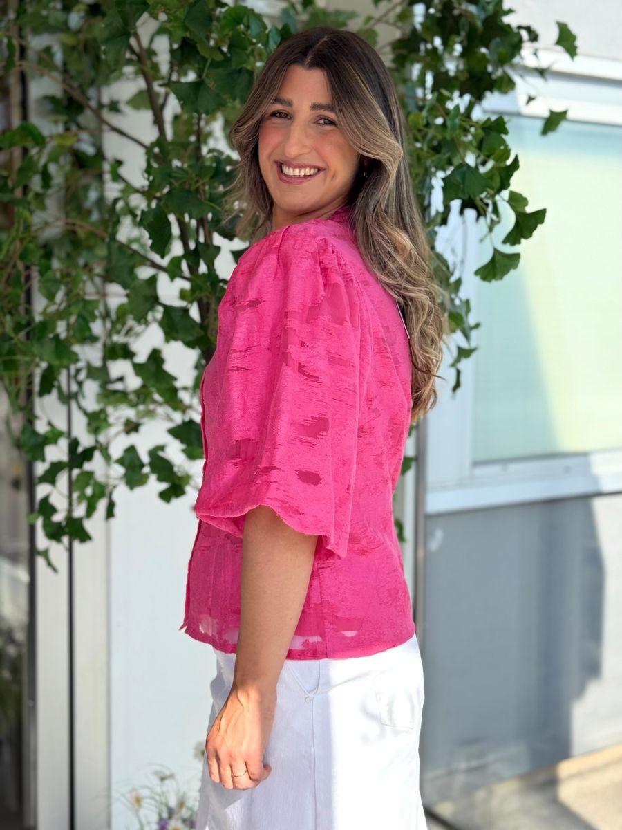 AGGA BLUSE - CERISE