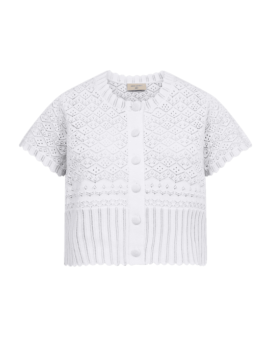 Hovedbilde DODO CARDIGAN 2/4 ERM - HVIT