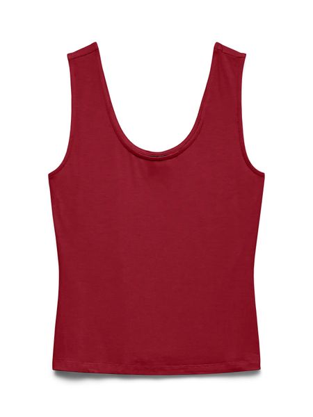 Hovedbilde ESTHER U-NECK TOPP - BURGUNDER