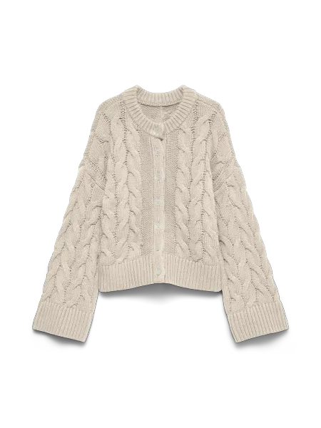Hovedbilde SVEA THEA CABEL CARDIGAN - CREAM