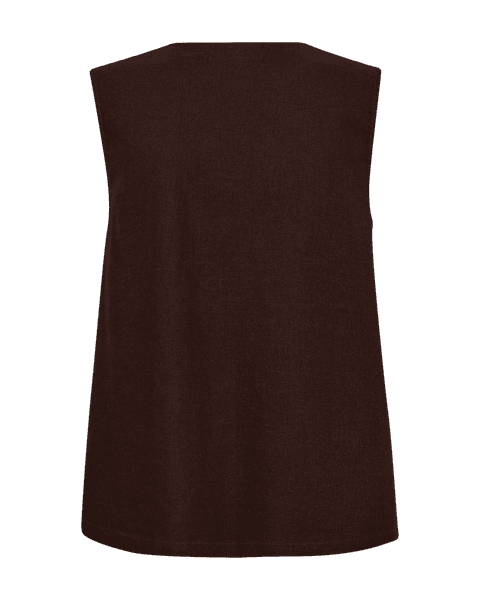 Hovedbilde LAVA LIN/VISCOSE TOPP V-HALS - BRUN