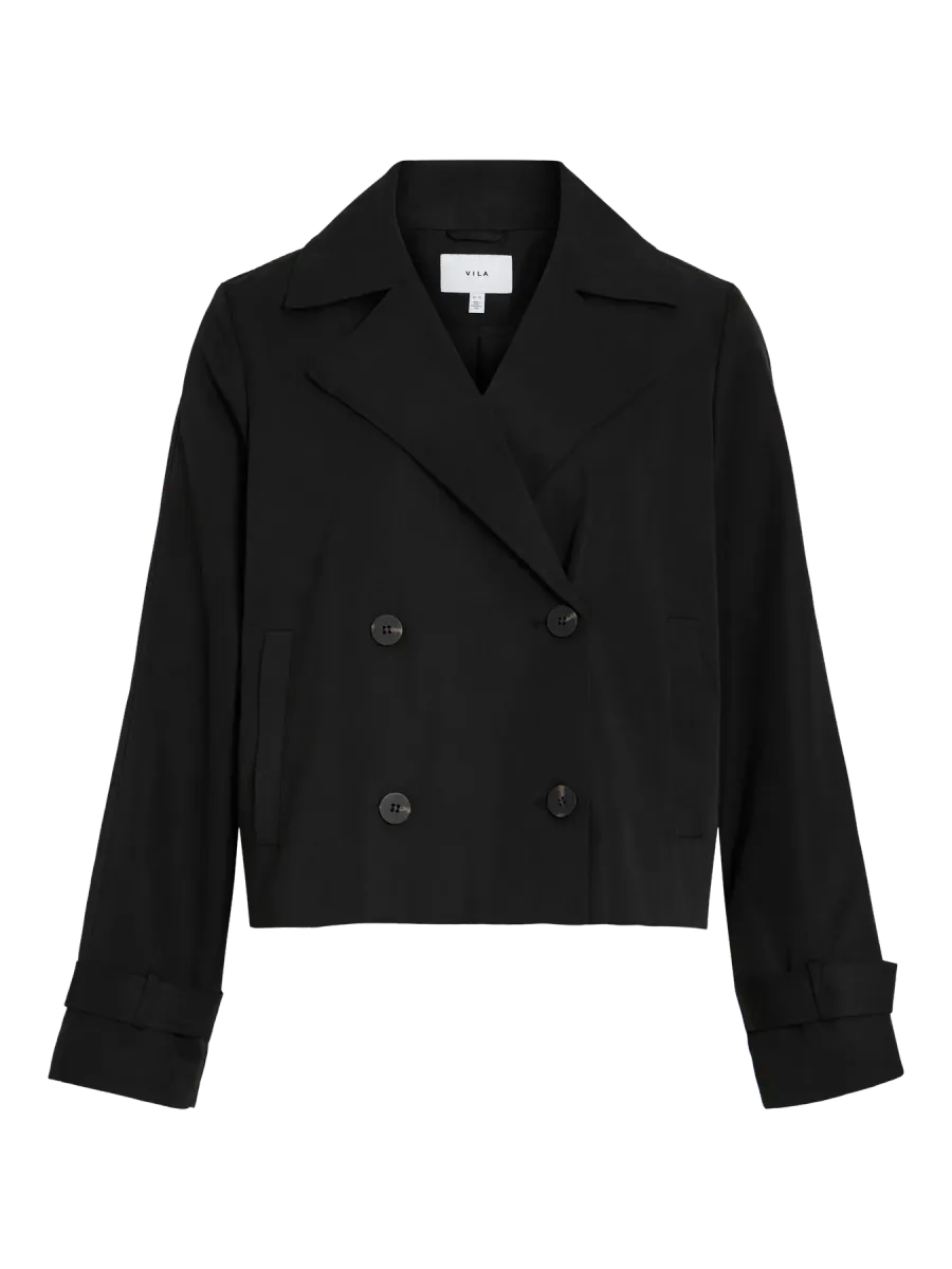 ADDISON TRENCH JAKKE - SORT