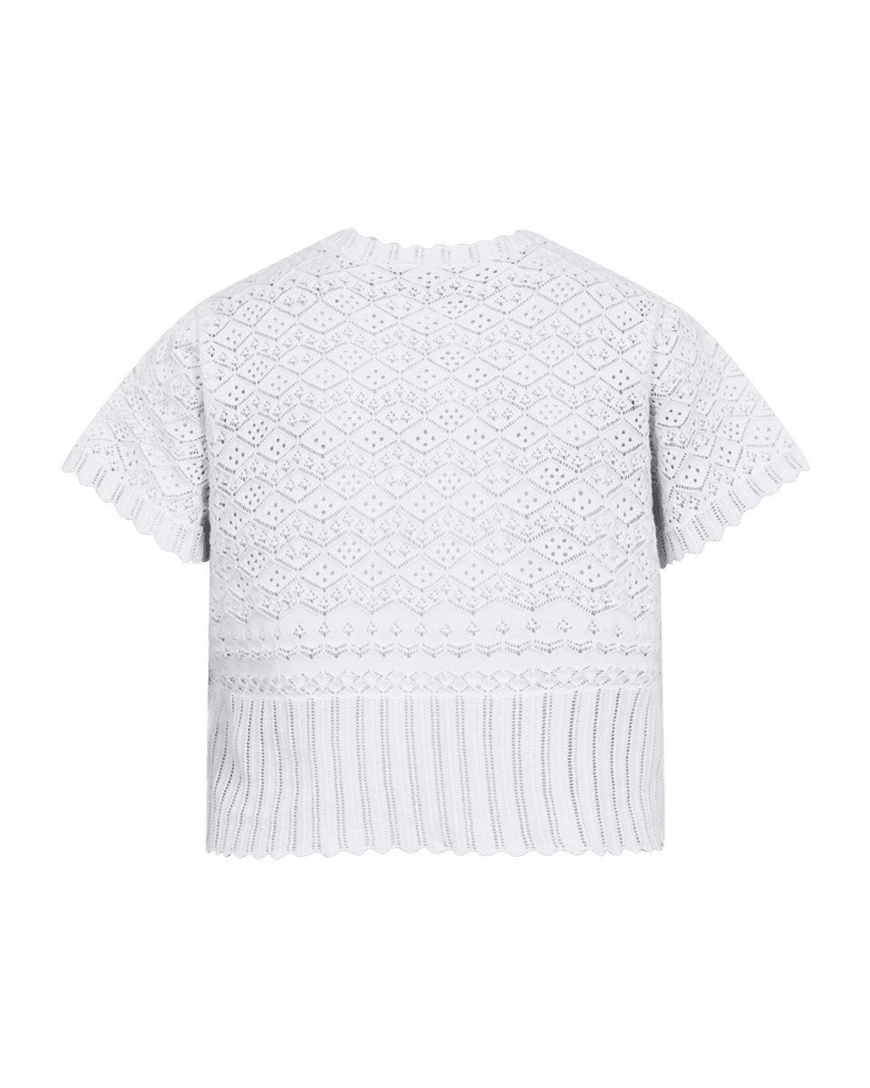 DODO CARDIGAN 2/4 ERM - HVIT