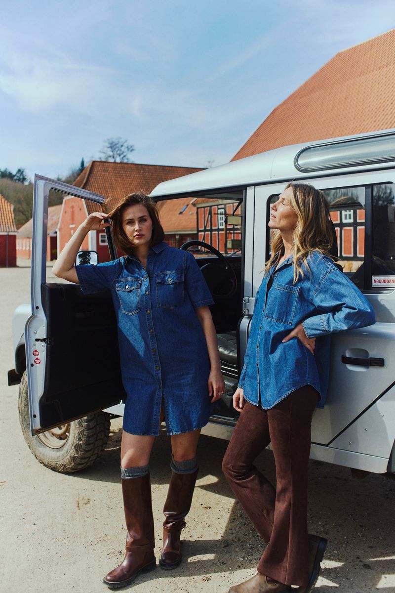 LEXIE SEMSKET BUKSE FLARE - BRUN