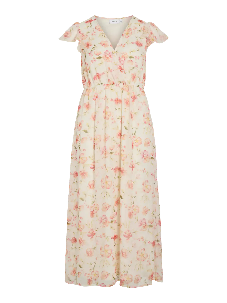 EMMA LANG KJOLE FLOWER - CREAM
