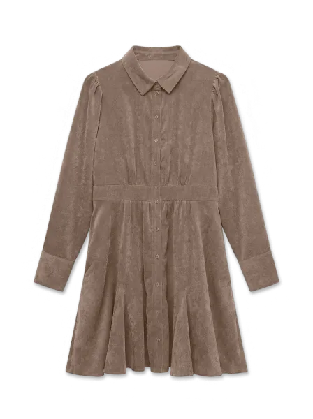 Hovedbilde ANE BABYCORD KJOLE - FOSSIL
