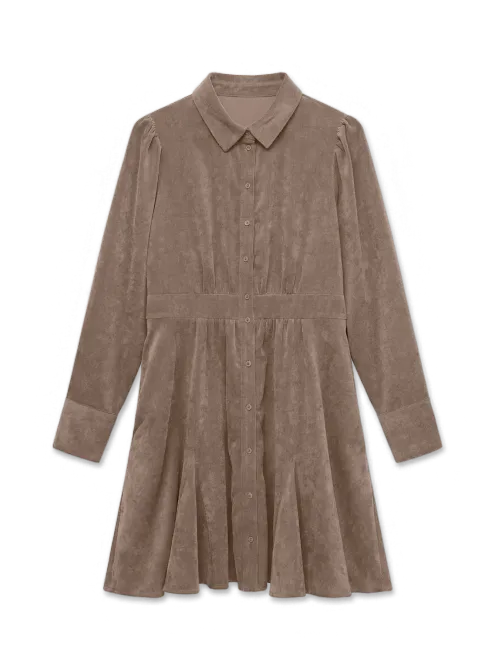 Hovedbilde ANE BABYCORD KJOLE - FOSSIL