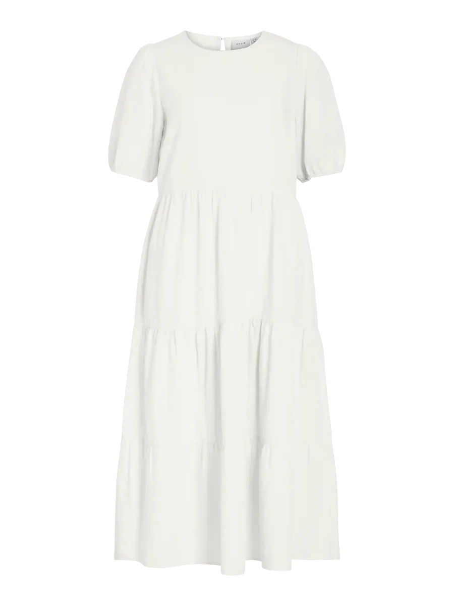 PRISILLA KJOLE LANG - HVIT