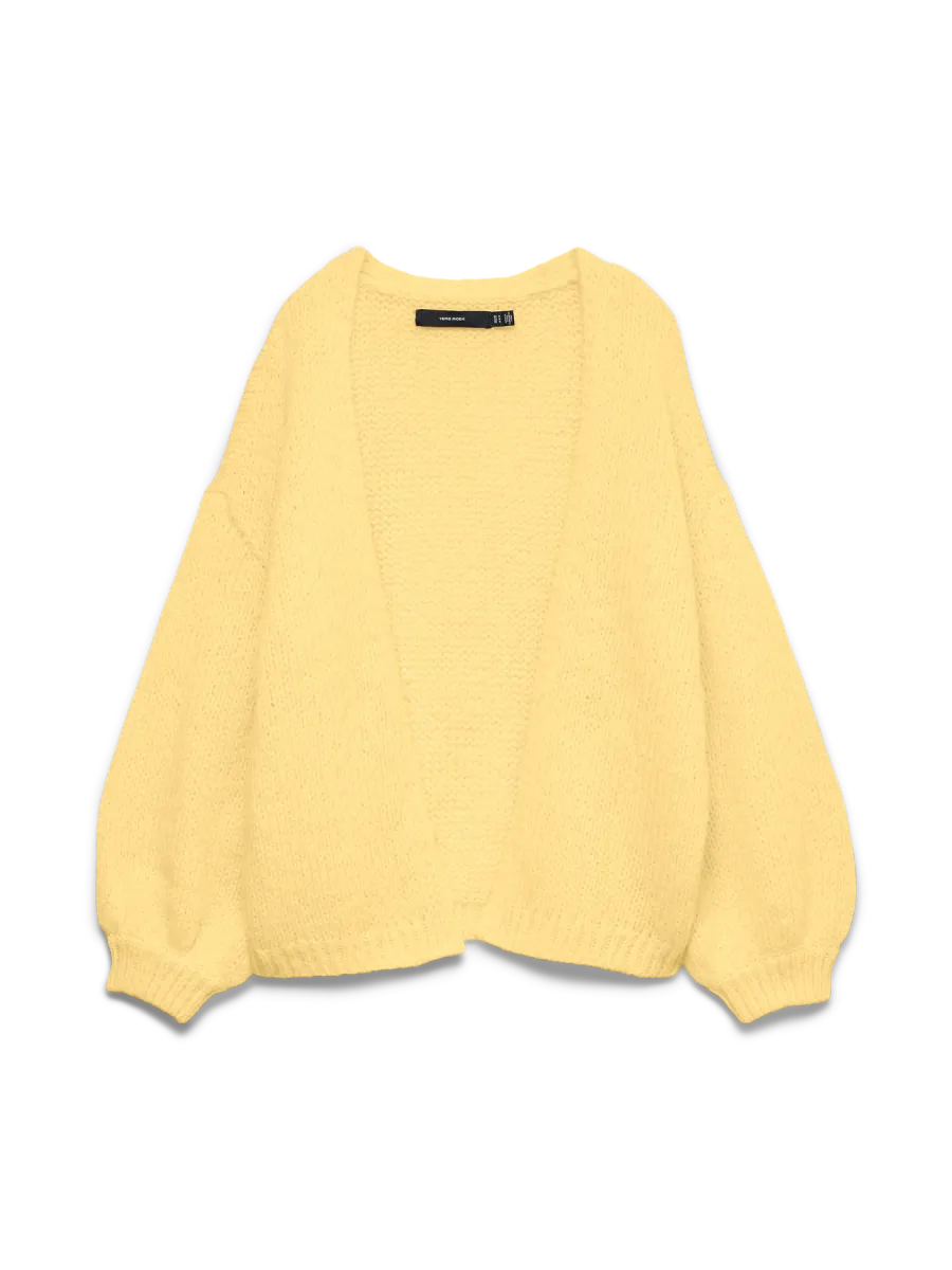 MAYBE STRIKKET CARDIGAN - GUL