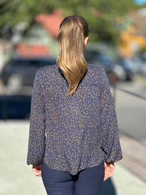Hovedbilde ADNEY BLUSE - NAVY/BRONZE