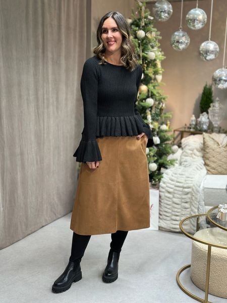 Hovedbilde NOVILLE SEMSKET SKJØRT - COGNAC