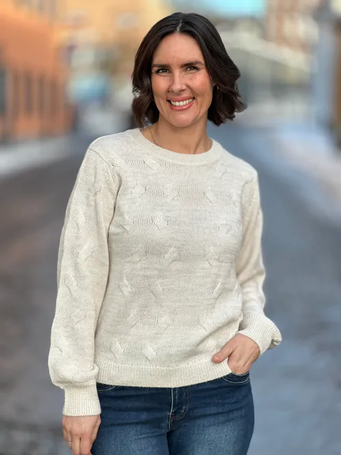 Hovedbilde JAZZ PULLOVER - MOONBEAM MELERT