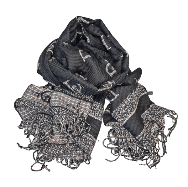 Hovedbilde SKJERF M/D BOKSTAVER  - SORT/SAND