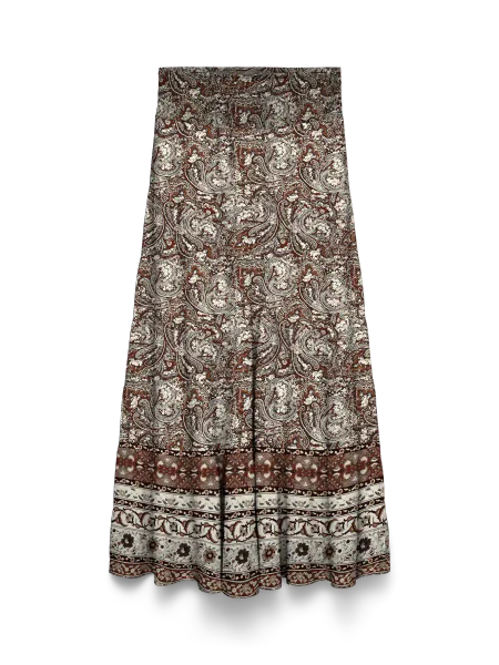 Hovedbilde SWIP MAXI PAISLEY SKJØRT - BRUNT