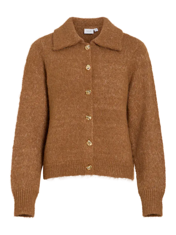 SARI KNIT CARDIGAN - COGNAC