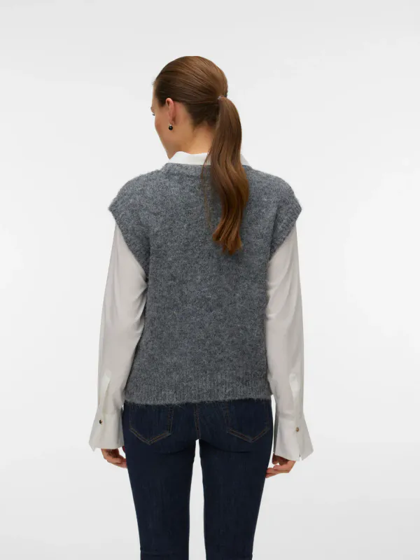 ARIANNA VEST M/HEST - GRÅMELERT