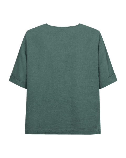 Hovedbilde LAVA LIN/VISCOSE TOPP  M/LOMME - GRØNN