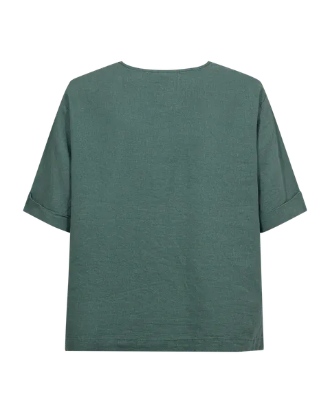 Hovedbilde LAVA LIN/VISCOSE TOPP  M/LOMME - GRØNN