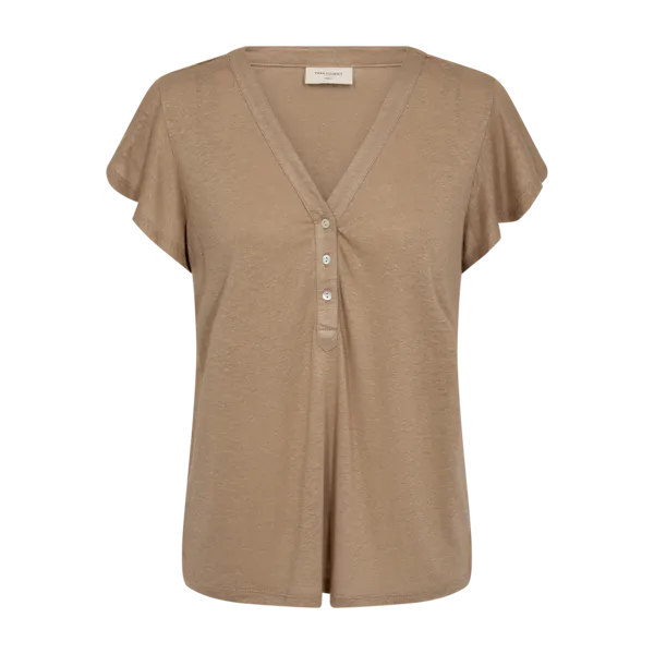 Hovedbilde LAVINA TOPP M/KNAPPER - CAMEL