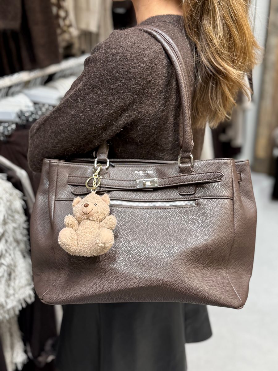 ALBERTINE STOR VESKE - BRUN