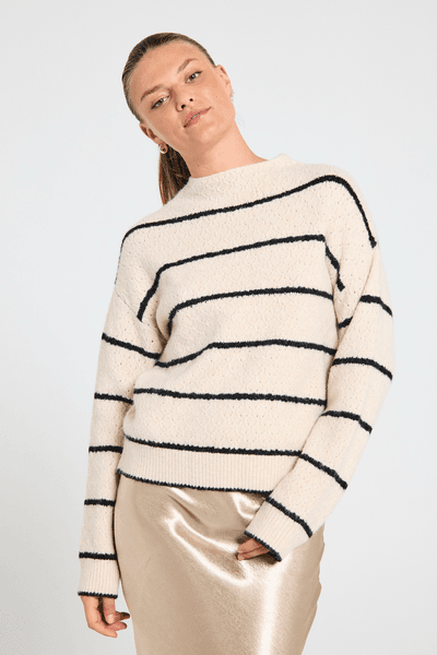 Hovedbilde HARA PULLOVER - MOONBEAM/SORT