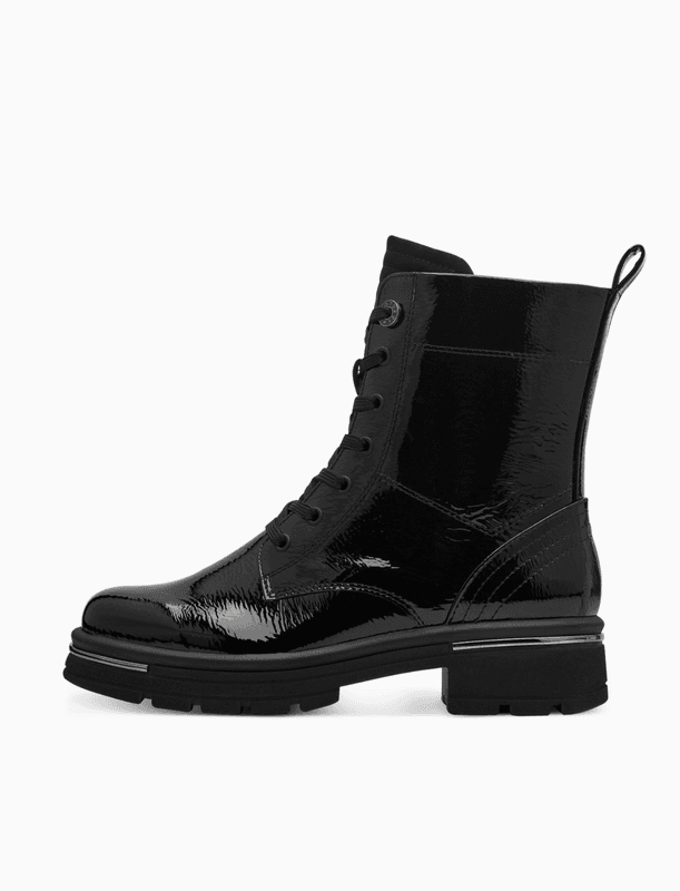 BOOTS M/KNYTING - SORT GLOSS