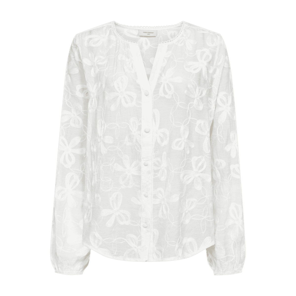 RANDY EMBRO BLUSE - OFFWHITE