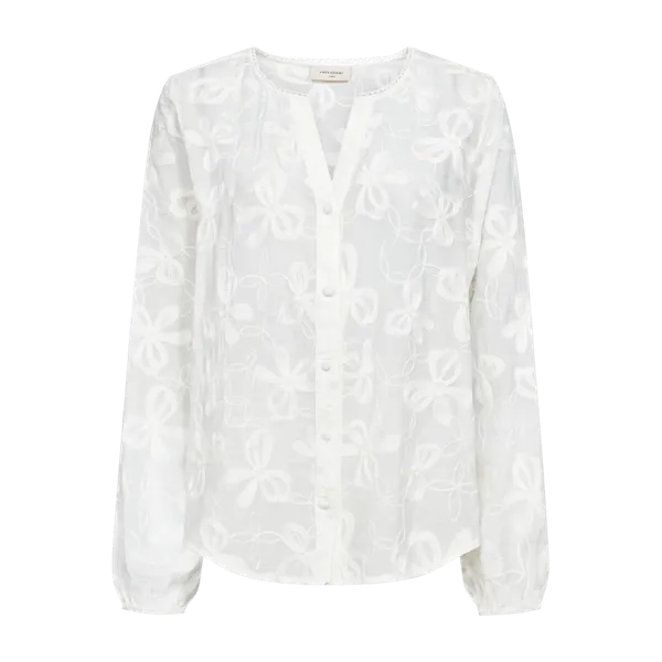Hovedbilde RANDY EMBRO BLUSE - OFFWHITE