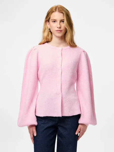 Hovedbilde SILLY CARDIGAN M/PUFFERM - ROSA