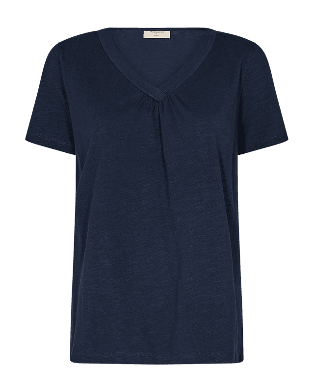 SABINA T-SHIRT V-HALS - NAVY