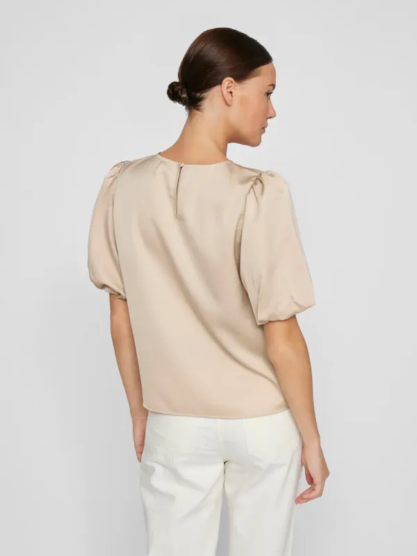 ELLETTE TOPP M/PUFFERM - CHAMPAGNE