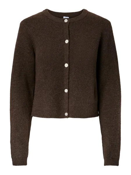 Hovedbilde SILLY CARDIGAN M/LANG ERM - BRUN MELERT