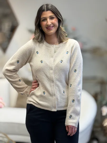 Hovedbilde SEBORA CARDIGAN - CREAM