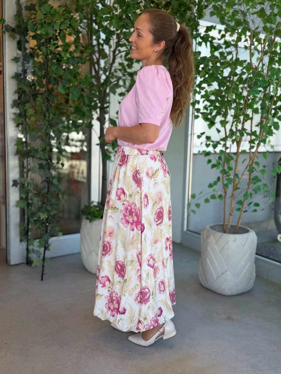 FENJA T-SHIRT M/PUFFERM - ROSA