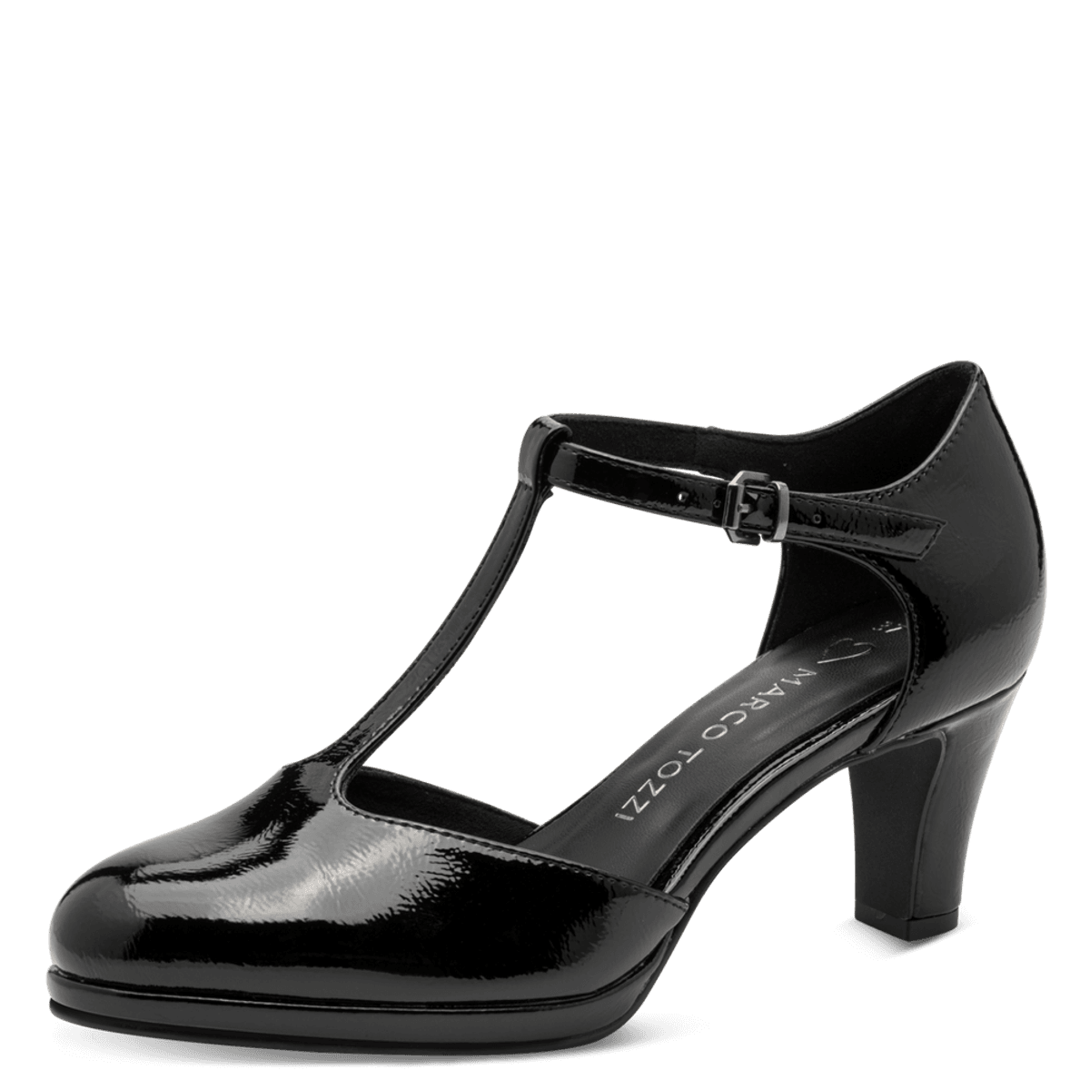 PUMPS M/REIM GLOSSY - SORT