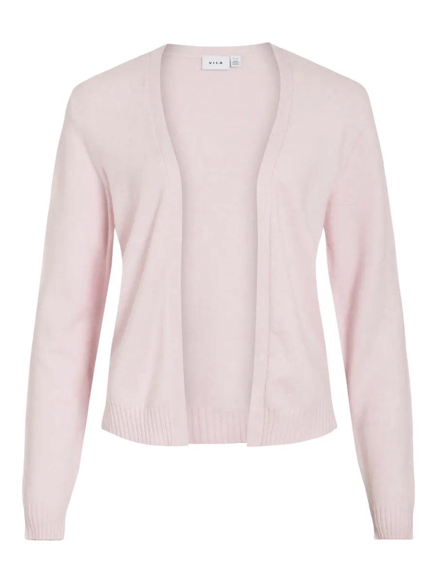 VIRIL KORT CARDIGAN - LYS ROSA MELERT