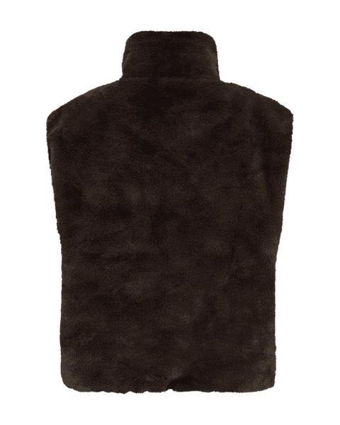 Hovedbilde FONY FAUX FUR VEST - MØRK BRUN