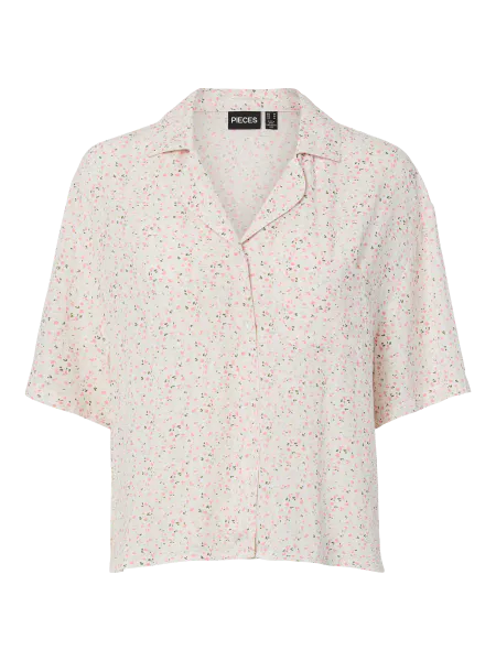 Hovedbilde BARRI BLUSE FLOWERS - CREAM/ROSA