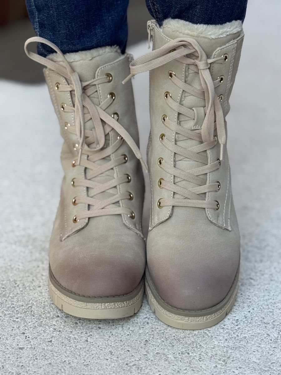 BOOTS M/KNYTING - SAND