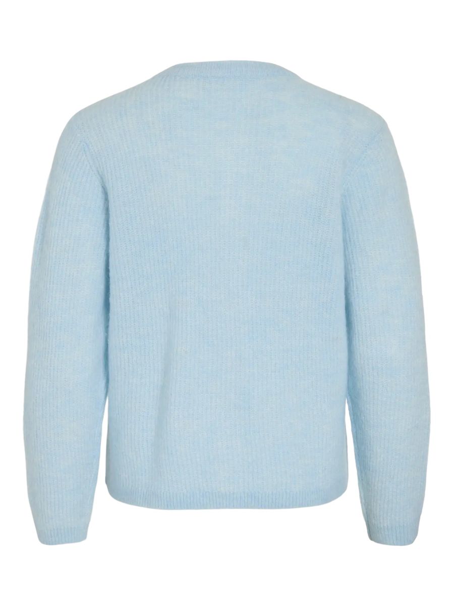 LORY CARDIGAN - LYS BLÅ MELERT